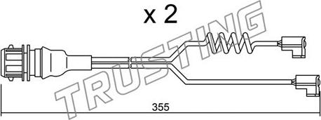 Trusting SU.181K - Contatto segnalazione, Usura past. freno / mat. d'attrito autozon.pro