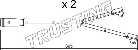 Trusting SU.174K - Contatto segnalazione, Usura past. freno / mat. d'attrito autozon.pro