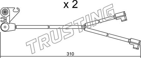 Trusting SU.170K - Contatto segnalazione, Usura past. freno / mat. d'attrito autozon.pro