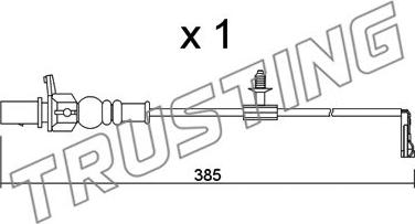 Trusting SU.348 - Contatto segnalazione, Usura past. freno / mat. d'attrito autozon.pro