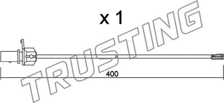 Trusting SU.347 - Contatto segnalazione, Usura past. freno / mat. d'attrito autozon.pro