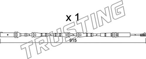 Trusting SU.351 - Contatto segnalazione, Usura past. freno / mat. d'attrito autozon.pro