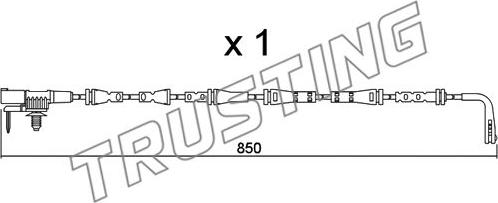 Trusting SU.352 - Contatto segnalazione, Usura past. freno / mat. d'attrito autozon.pro