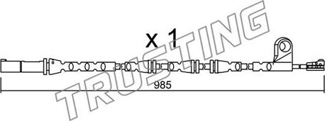 Trusting SU.309 - Contatto segnalazione, Usura past. freno / mat. d'attrito autozon.pro