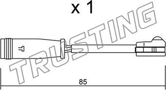 Trusting SU.314 - Contatto segnalazione, Usura past. freno / mat. d'attrito autozon.pro