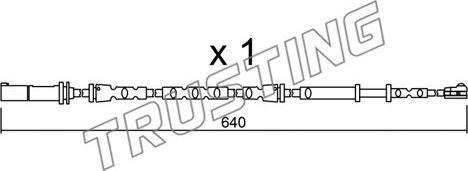 Trusting SU.312 - Contatto segnalazione, Usura past. freno / mat. d'attrito autozon.pro