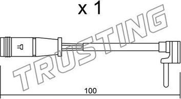 Trusting SU.330 - Contatto segnalazione, Usura past. freno / mat. d'attrito autozon.pro