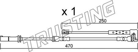 Trusting SU.338 - Contatto segnalazione, Usura past. freno / mat. d'attrito autozon.pro