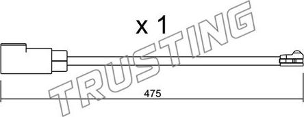 Trusting SU.329 - Contatto segnalazione, Usura past. freno / mat. d'attrito autozon.pro