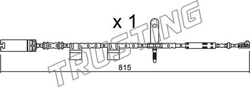 Trusting SU.324 - Contatto segnalazione, Usura past. freno / mat. d'attrito autozon.pro