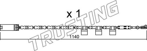 Trusting SU.325 - Contatto segnalazione, Usura past. freno / mat. d'attrito autozon.pro