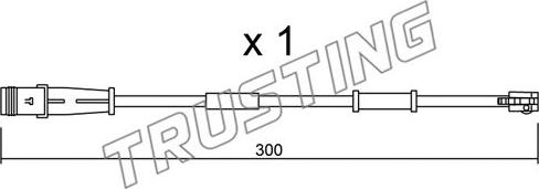 Trusting SU.320 - Contatto segnalazione, Usura past. freno / mat. d'attrito autozon.pro