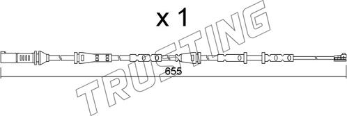 Trusting SU.378 - Contatto segnalazione, Usura past. freno / mat. d'attrito autozon.pro