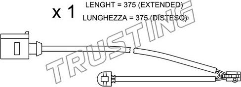 Trusting SU.294 - Contatto segnalazione, Usura past. freno / mat. d'attrito autozon.pro