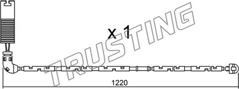 Trusting SU.296 - Contatto segnalazione, Usura past. freno / mat. d'attrito autozon.pro