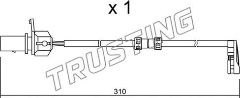 Trusting SU.290 - Contatto segnalazione, Usura past. freno / mat. d'attrito autozon.pro