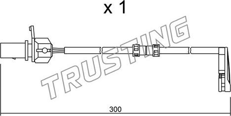 Trusting SU.292 - Contatto segnalazione, Usura past. freno / mat. d'attrito autozon.pro