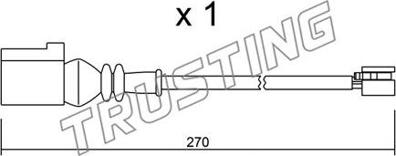 Trusting SU.246 - Contatto segnalazione, Usura past. freno / mat. d'attrito autozon.pro