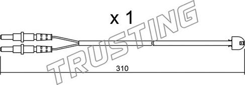 Trusting SU.242 - Contatto segnalazione, Usura past. freno / mat. d'attrito autozon.pro