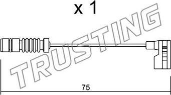 Trusting SU.251 - Contatto segnalazione, Usura past. freno / mat. d'attrito autozon.pro