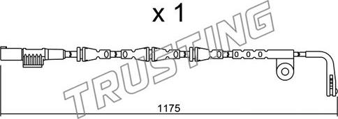 Trusting SU.253 - Contatto segnalazione, Usura past. freno / mat. d'attrito autozon.pro