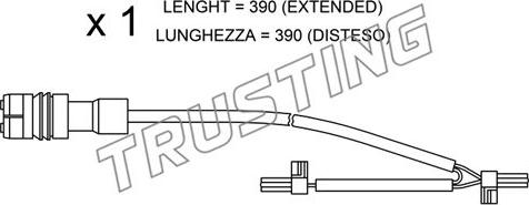 Trusting SU.264 - Contatto segnalazione, Usura past. freno / mat. d'attrito autozon.pro