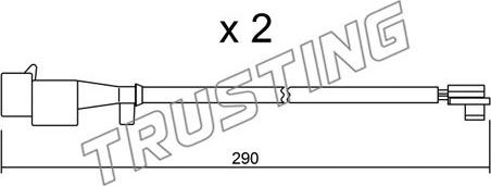 Trusting SU.260K - Contatto segnalazione, Usura past. freno / mat. d'attrito autozon.pro