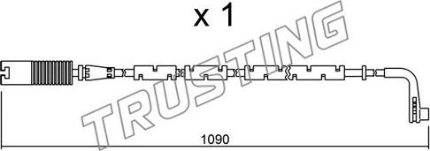 Trusting SU.206 - Contatto segnalazione, Usura past. freno / mat. d'attrito autozon.pro