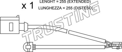 Trusting SU.218 - Contatto segnalazione, Usura past. freno / mat. d'attrito autozon.pro