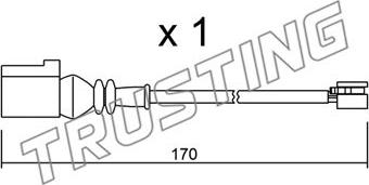 Trusting SU.289 - Contatto segnalazione, Usura past. freno / mat. d'attrito autozon.pro