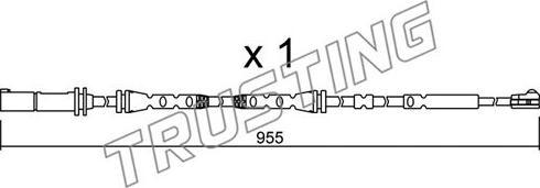 Trusting SU.280 - Contatto segnalazione, Usura past. freno / mat. d'attrito autozon.pro