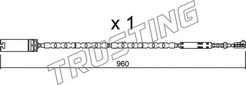 Trusting SU.281 - Contatto segnalazione, Usura past. freno / mat. d'attrito autozon.pro