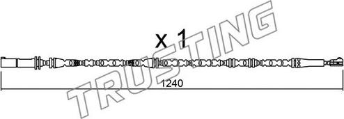 Trusting SU.288 - Contatto segnalazione, Usura past. freno / mat. d'attrito autozon.pro