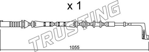 Trusting SU.283 - Contatto segnalazione, Usura past. freno / mat. d'attrito autozon.pro