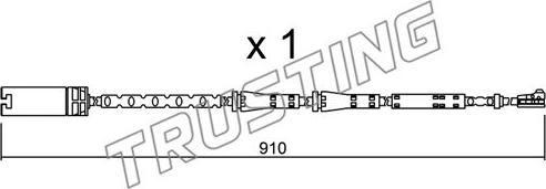 Trusting SU.282 - Contatto segnalazione, Usura past. freno / mat. d'attrito autozon.pro