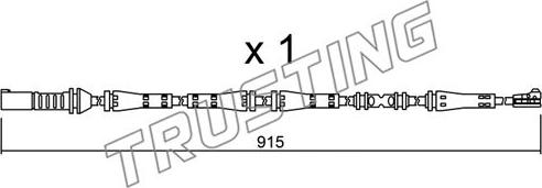 Trusting SU.287 - Contatto segnalazione, Usura past. freno / mat. d'attrito autozon.pro