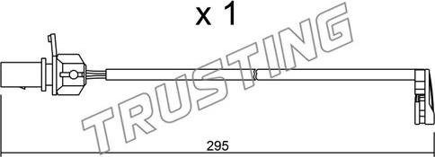 Trusting SU.224 - Contatto segnalazione, Usura past. freno / mat. d'attrito autozon.pro