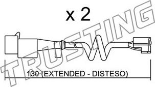 Trusting SU.225K - Contatto segnalazione, Usura past. freno / mat. d'attrito autozon.pro