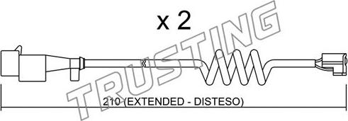 Trusting SU.226K - Contatto segnalazione, Usura past. freno / mat. d'attrito autozon.pro