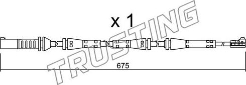 Trusting SU.278 - Contatto segnalazione, Usura past. freno / mat. d'attrito autozon.pro