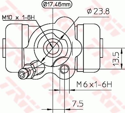 TRW BWA155 - Cilindretto freno autozon.pro