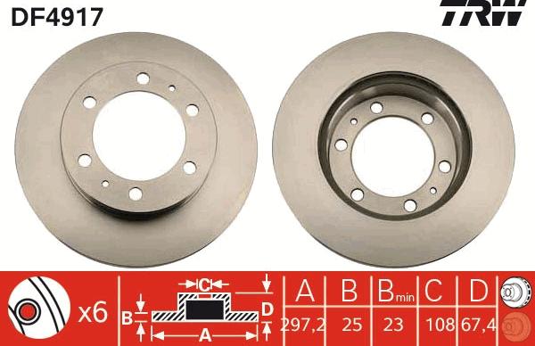 TRW DF4917 - Discofreno autozon.pro