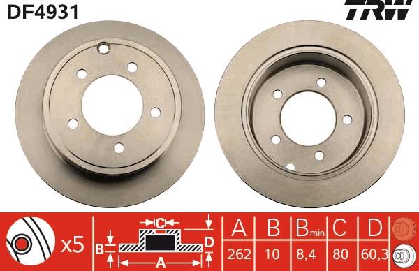 TRW DF4931 - Discofreno autozon.pro