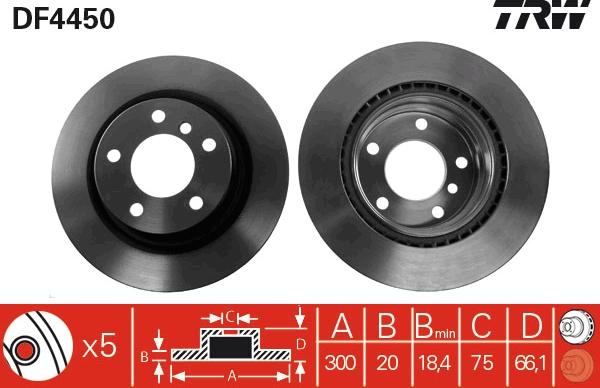 TRW DF4450 - Discofreno autozon.pro