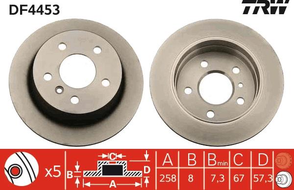 TRW DF4453 - Discofreno autozon.pro