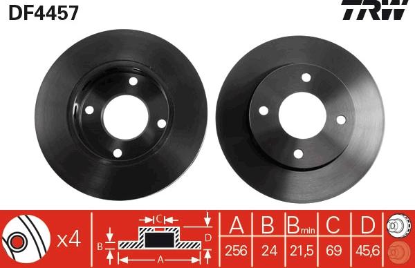 TRW DF4457 - Discofreno autozon.pro