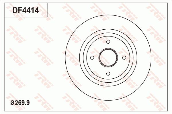 TRW DF4414 - Discofreno autozon.pro