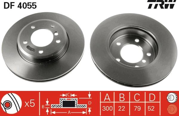 TRW DF4055 - Discofreno autozon.pro