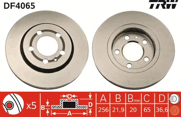 TRW DF4065 - Discofreno autozon.pro