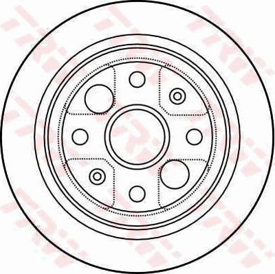 TRW DF4004 - Discofreno autozon.pro